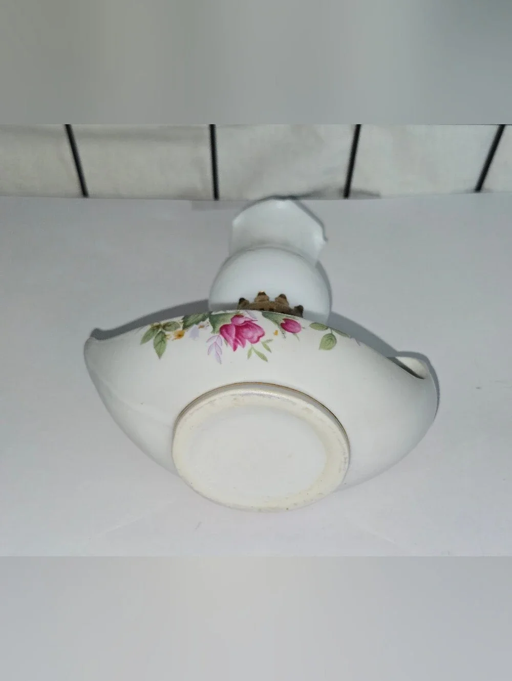 Vintage Miniature White Porcelain  Genie Oil Lamp